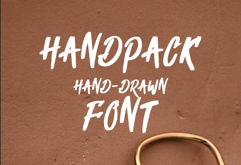 Handpack handdrawn font