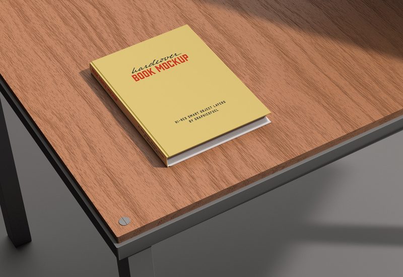 Hardcover book mockups