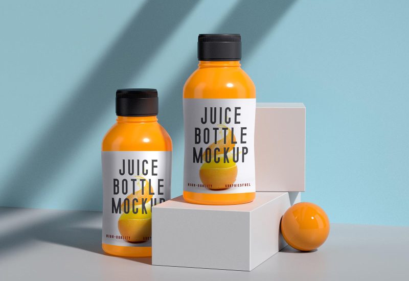 Juice Bottle Mockup