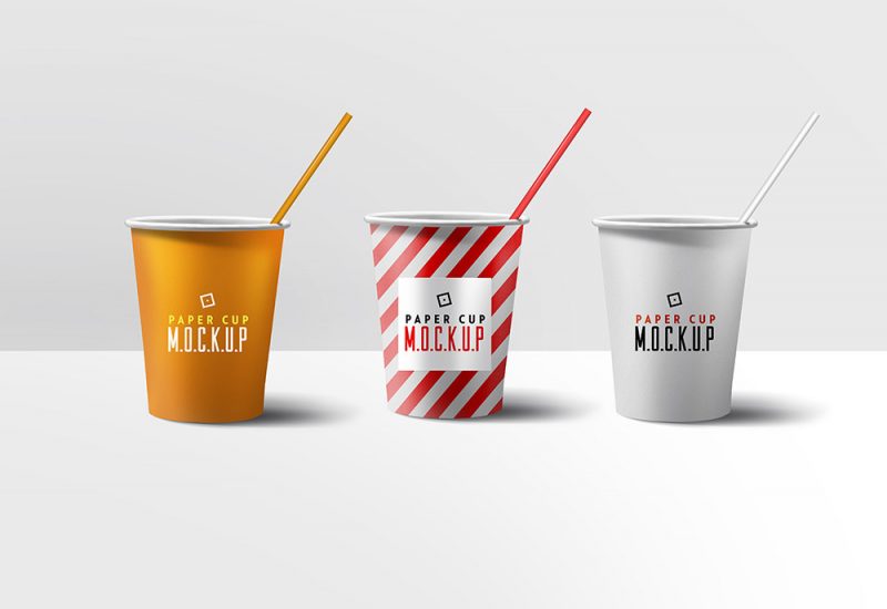 Paper Cup Mockup PSD