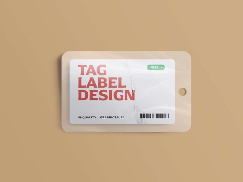 Plastic Tag Card Mockup