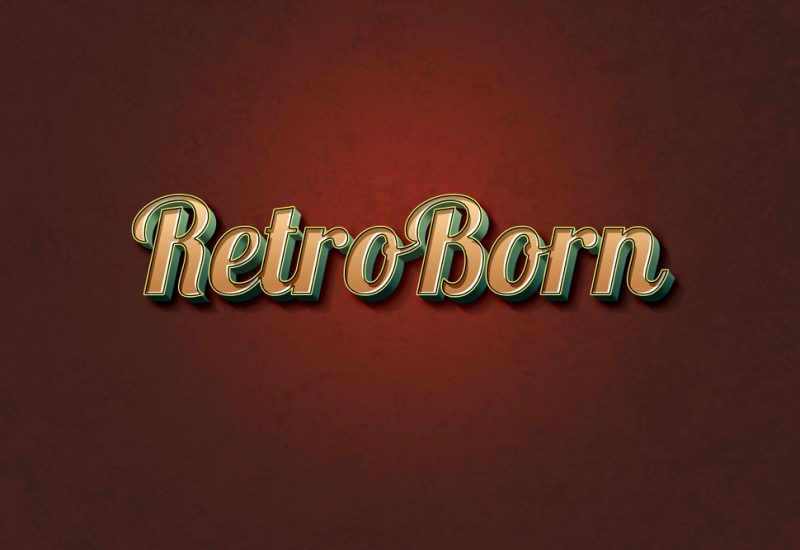 retro-vitnage-text-effect