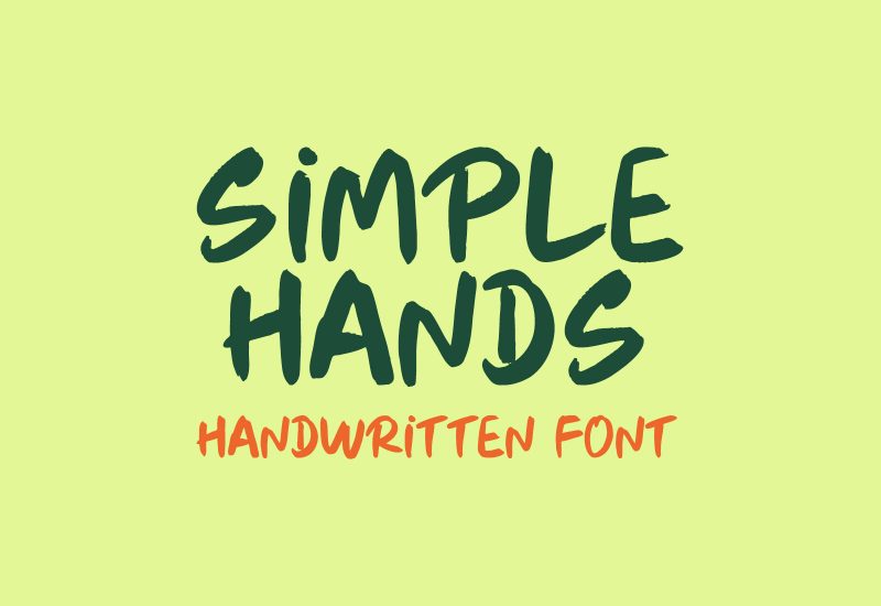 Simple Hands hand drawn font