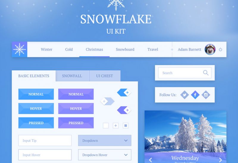 snowflake-free-ui-kit-featured