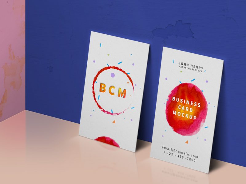 Business Card Mockup PSD