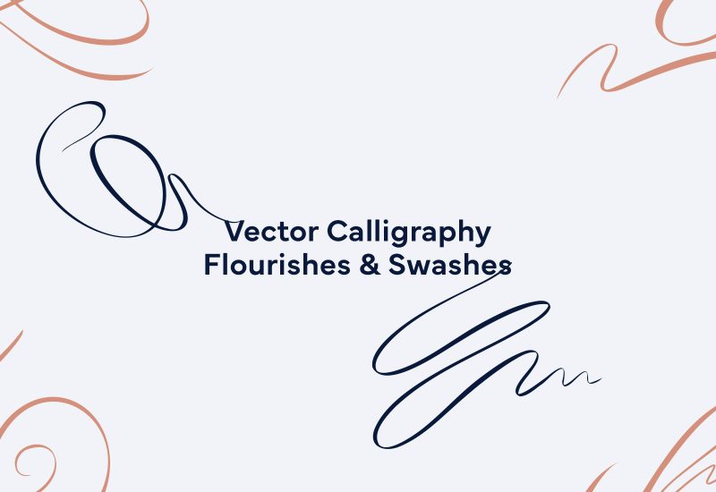 Vector decorative flourishes & swashes