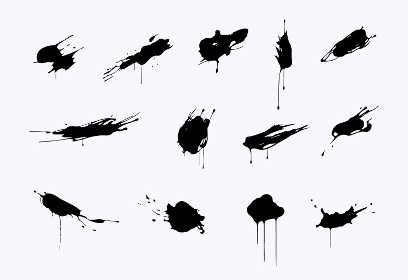 Vector Ink Splashes