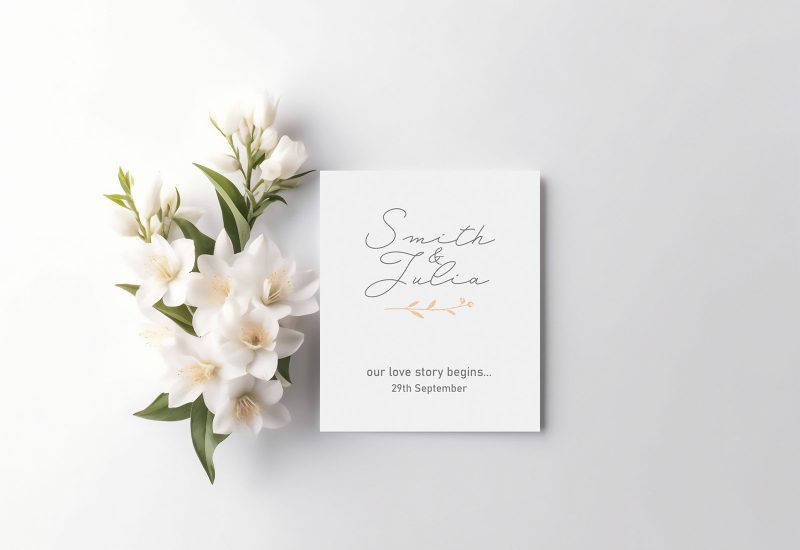 Wedding Invitation Card Mockup